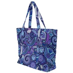 Patterns, Doodles, Pattern, Colorful, Textu Zip Up Canvas Bag by nateshop