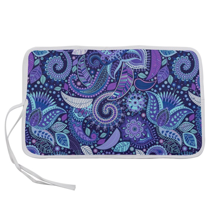 Patterns, Doodles, Pattern, Colorful, Textu Pen Storage Case (L)