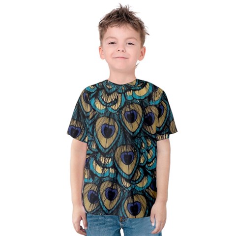 Peacock Feathers, Bird, Spirituality, Symbol, Spiritual, Kids  Cotton T-shirt by nateshop