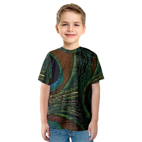 Peacock Feathers, Feathers, Peacock Nice Kids  Sport Mesh T-shirt by nateshop