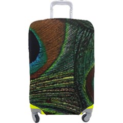 Peacock Feathers, Feathers, Peacock Nice Luggage Cover (large) by nateshop
