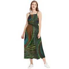 Peacock Feathers, Feathers, Peacock Nice Boho Sleeveless Summer Dress by nateshop