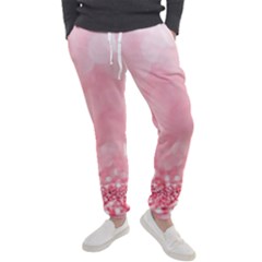 Pink Glitter Background Men s Jogger Sweatpants