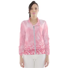 Pink Glitter Background Women s Windbreaker by nateshop