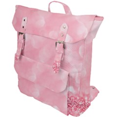 Pink Glitter Background Buckle Up Backpack by nateshop