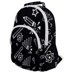 Knowledge Drawing Education Science Rounded Multi Pocket Backpack by Proyonanggan