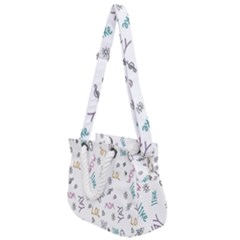 Doodle Pattern Rope Handles Shoulder Strap Bag by Proyonanggan