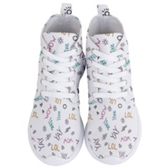 Doodle Pattern Women s Lightweight High Top Sneakers by Proyonanggan