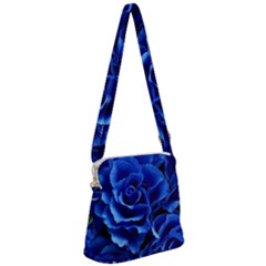 Roses Flowers Plant Romance Zipper Messenger Bag by Proyonanggan