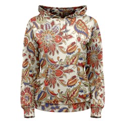 Retro Paisley Patterns, Floral Patterns, Background Women s Pullover Hoodie by nateshop