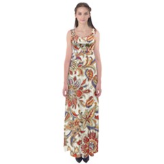 Retro Paisley Patterns, Floral Patterns, Background Empire Waist Maxi Dress by nateshop