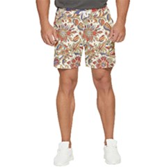 Retro Paisley Patterns, Floral Patterns, Background Men s Runner Shorts by nateshop