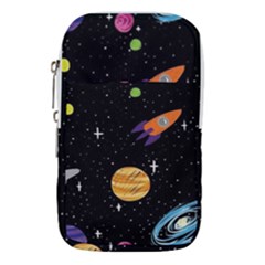 Space Cartoon, Planets, Rockets Waist Pouch (large) by nateshop