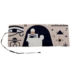 Egypt Pyramid Nature Desert Roll Up Canvas Pencil Holder (s) by Proyonanggan
