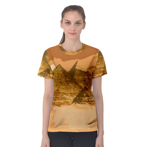 Pyramids Egypt Pyramid Desert Sand Women s Sport Mesh T-shirt by Proyonanggan