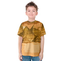 Pyramids Egypt Pyramid Desert Sand Kids  Cotton T-shirt