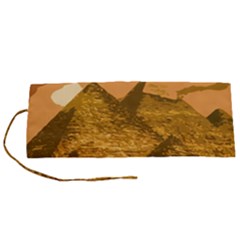 Pyramids Egypt Pyramid Desert Sand Roll Up Canvas Pencil Holder (s) by Proyonanggan