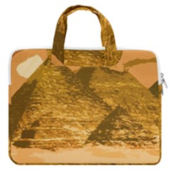 Pyramids Egypt Pyramid Desert Sand Macbook Pro 13  Double Pocket Laptop Bag by Proyonanggan