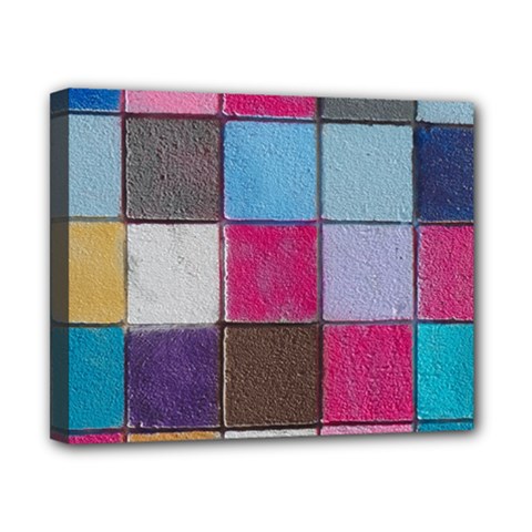 Tile, Colorful, Squares, Texture Canvas 10  X 8  (stretched) by nateshop