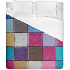 Tile, Colorful, Squares, Texture Duvet Cover (california King Size) by nateshop