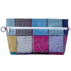 Tile, Colorful, Squares, Texture Handbag Organizer by nateshop