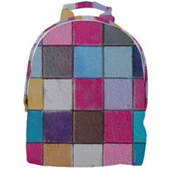 Tile, Colorful, Squares, Texture Mini Full Print Backpack by nateshop