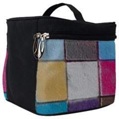 Tile, Colorful, Squares, Texture Make Up Travel Bag (big) by nateshop