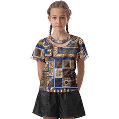 Decoupage Kids  Front Cut T-shirt by nateshop