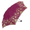 Vintage Pink Texture, Floral Design, Floral Texture Patterns, Mini Folding Umbrellas View2