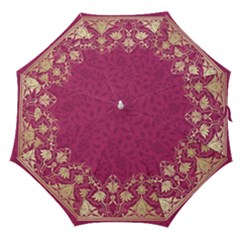 Vintage Pink Texture, Floral Design, Floral Texture Patterns, Straight Umbrellas by nateshop