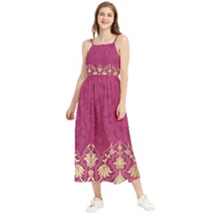 Vintage Pink Texture, Floral Design, Floral Texture Patterns, Boho Sleeveless Summer Dress