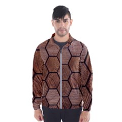 Wooden Triangles Texture, Wooden ,texture, Wooden Men s Windbreaker