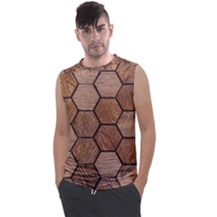 Wooden Triangles Texture, Wooden ,texture, Wooden Men s Regular Tank Top