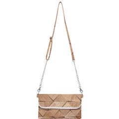 Wooden Triangles Texture, Wooden Wooden Mini Crossbody Handbag by nateshop