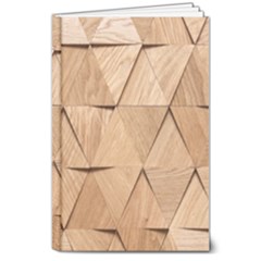 Wooden Triangles Texture, Wooden Wooden 8  X 10  Hardcover Notebook