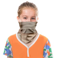 Wooden Wickerwork Textures, Square Patterns, Vector Face Covering Bandana (kids)