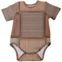 Wooden Wickerwork Textures, Square Patterns, Vector Baby Short Sleeve Bodysuit View1