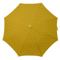 Yellow Floral Pattern Vintage Pattern, Yellow Background, Straight Umbrellas by nateshop