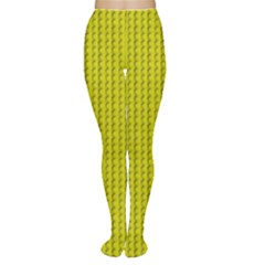 Yellow Lego Texture Macro, Yellow Dots Background Tights by nateshop