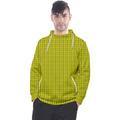 Yellow Lego Texture Macro, Yellow Dots Background Men s Pullover Hoodie