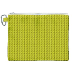 Yellow Lego Texture Macro, Yellow Dots Background Canvas Cosmetic Bag (xxl) by nateshop