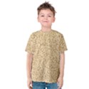 Yellow Sand Texture Kids  Cotton T-Shirt View1