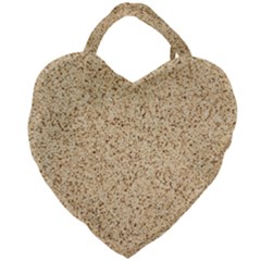 Yellow Sand Texture Giant Heart Shaped Tote by nateshop