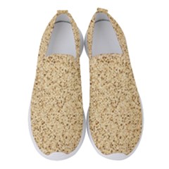 Yellow Sand Texture Women s Slip On Sneakers by nateshop