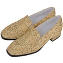 Yellow Sand Texture Women s Chunky Heel Loafers View2