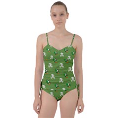 Yoshi Print, Super, Huevo, Game, Green, Egg, Mario Sweetheart Tankini Set by nateshop