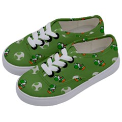 Yoshi Print, Super, Huevo, Game, Green, Egg, Mario Kids  Classic Low Top Sneakers by nateshop