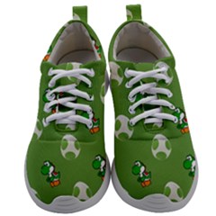 Yoshi Print, Super, Huevo, Game, Green, Egg, Mario Mens Athletic Shoes