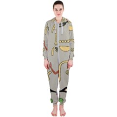 Egyptian Man Artifact Royal Hooded Jumpsuit (ladies) by Proyonanggan