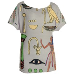 Egyptian Man Artifact Royal Women s Oversized T-shirt by Proyonanggan